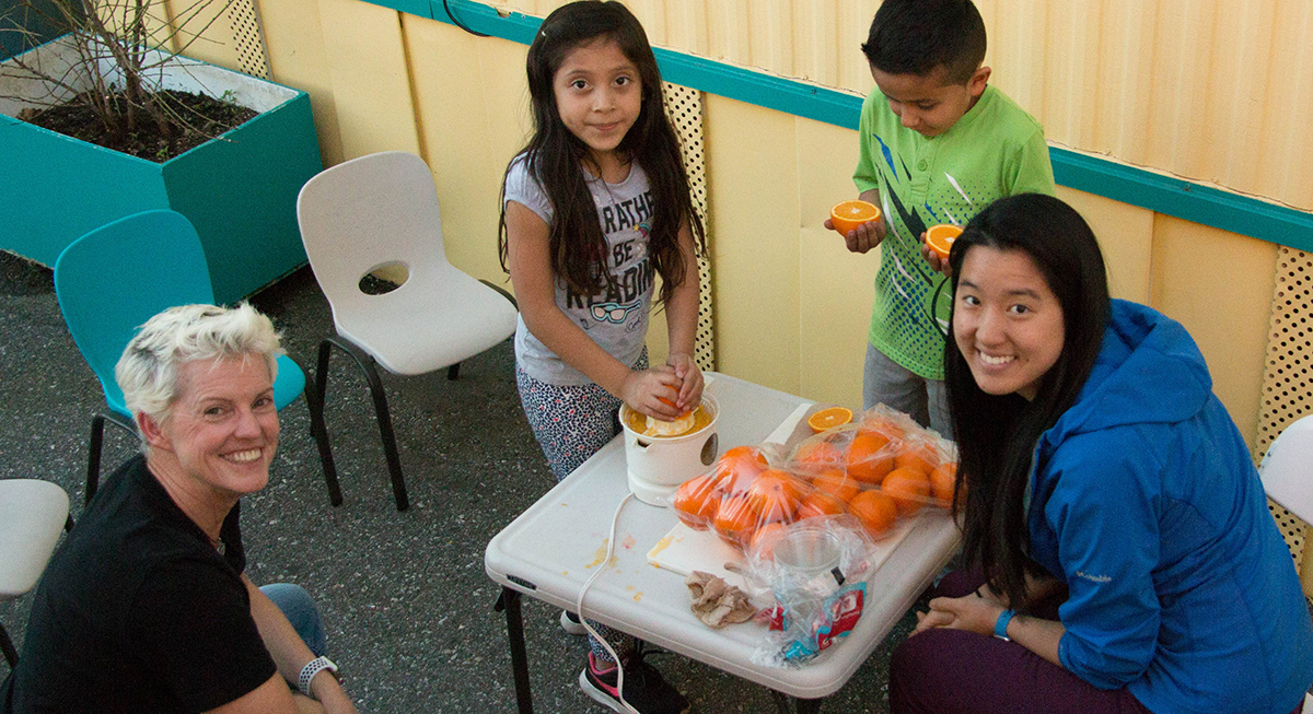 Kids at the Buena Vista Homework Club